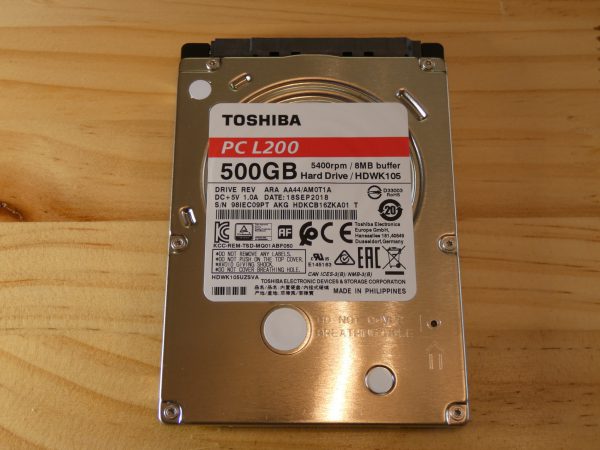 Toshiba L200 500GB 5400RPM 2.5" SATA HDWJ105UZSVA (Bulk) - Image 2