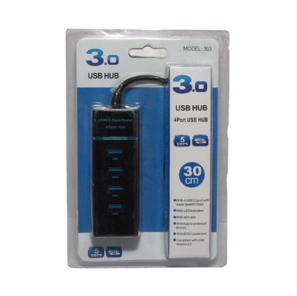 USB HUB 4 Ports - 3.0 - 30 CM - Image 2