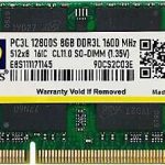 TwinMOS 8GB RAM DDR3 1600MHz SO-DIMM, 1.5V for MacBook/MacBook Pro
