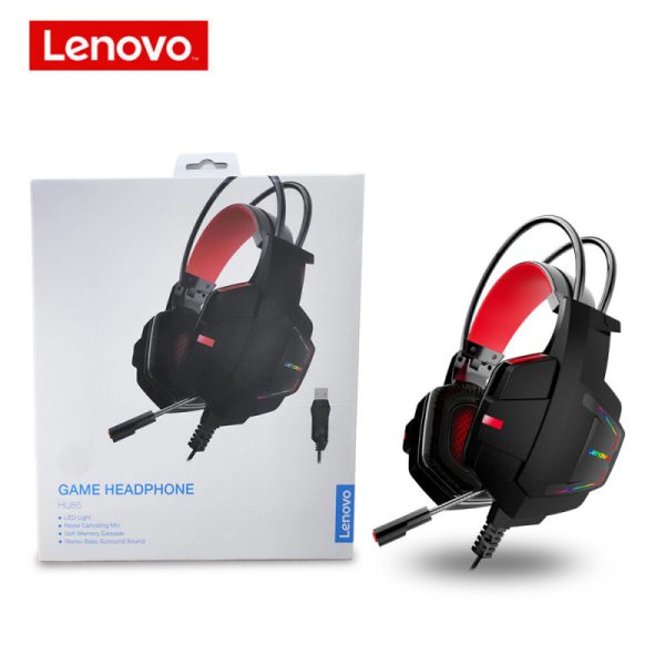 Lenovo HU85 Gaming Headset USB2.0 Volume Adjustment With Hose Long Mic - Image 2