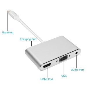 Lightning to HDMI/VGA/Audio/Adapter