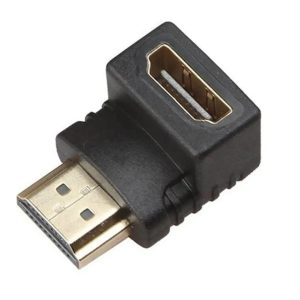 90-Degree Right-Angle Standard HDMI Male to Female Adapter