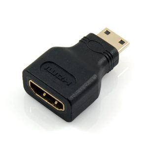HDMI Female to Mini HDMI Male Adapter Converter (Gold-Plated)